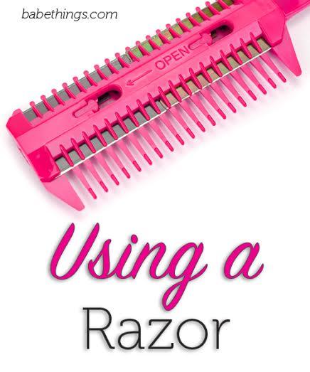 Using a Razor