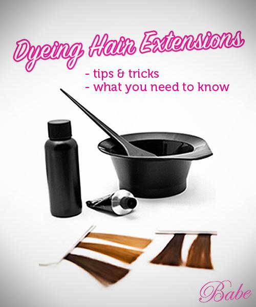 Dyeing hair extensions